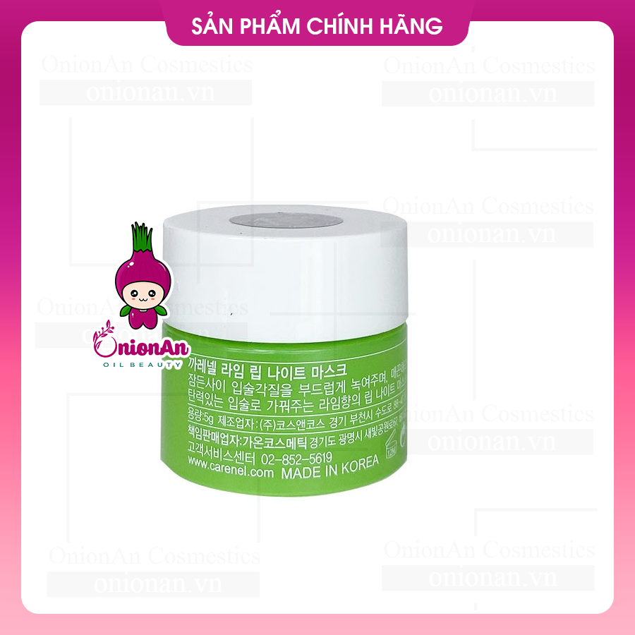 Mặt Nạ Ngủ Môi CARE:NEL Chiết Xuất Chanh